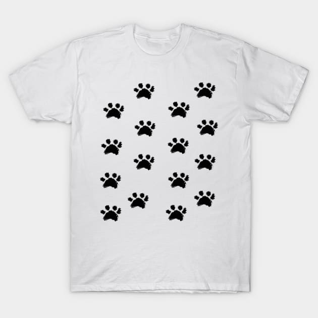 Paw prints T-Shirt by Gavlart